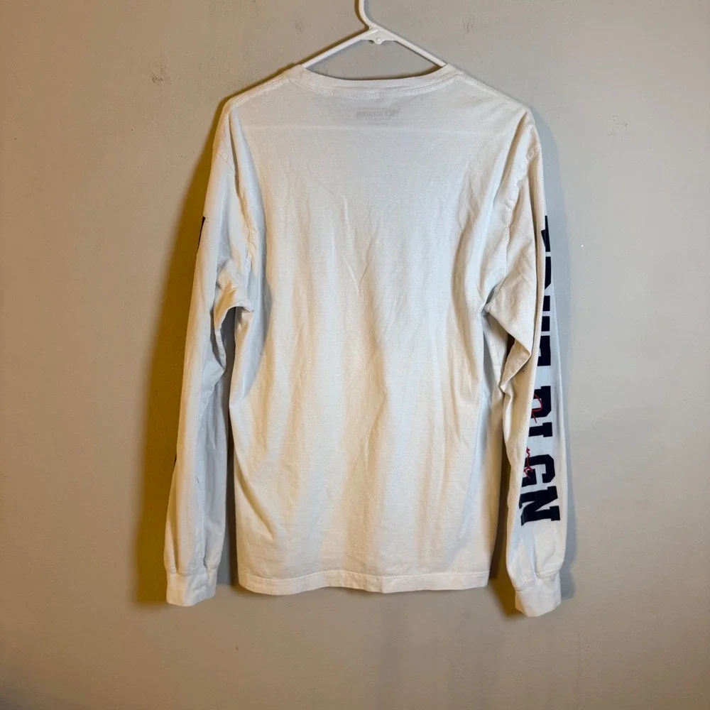 True‎ Religion Mens White Long Sleeve Graphic Logo T-Shirt XL Horseshoe Branding